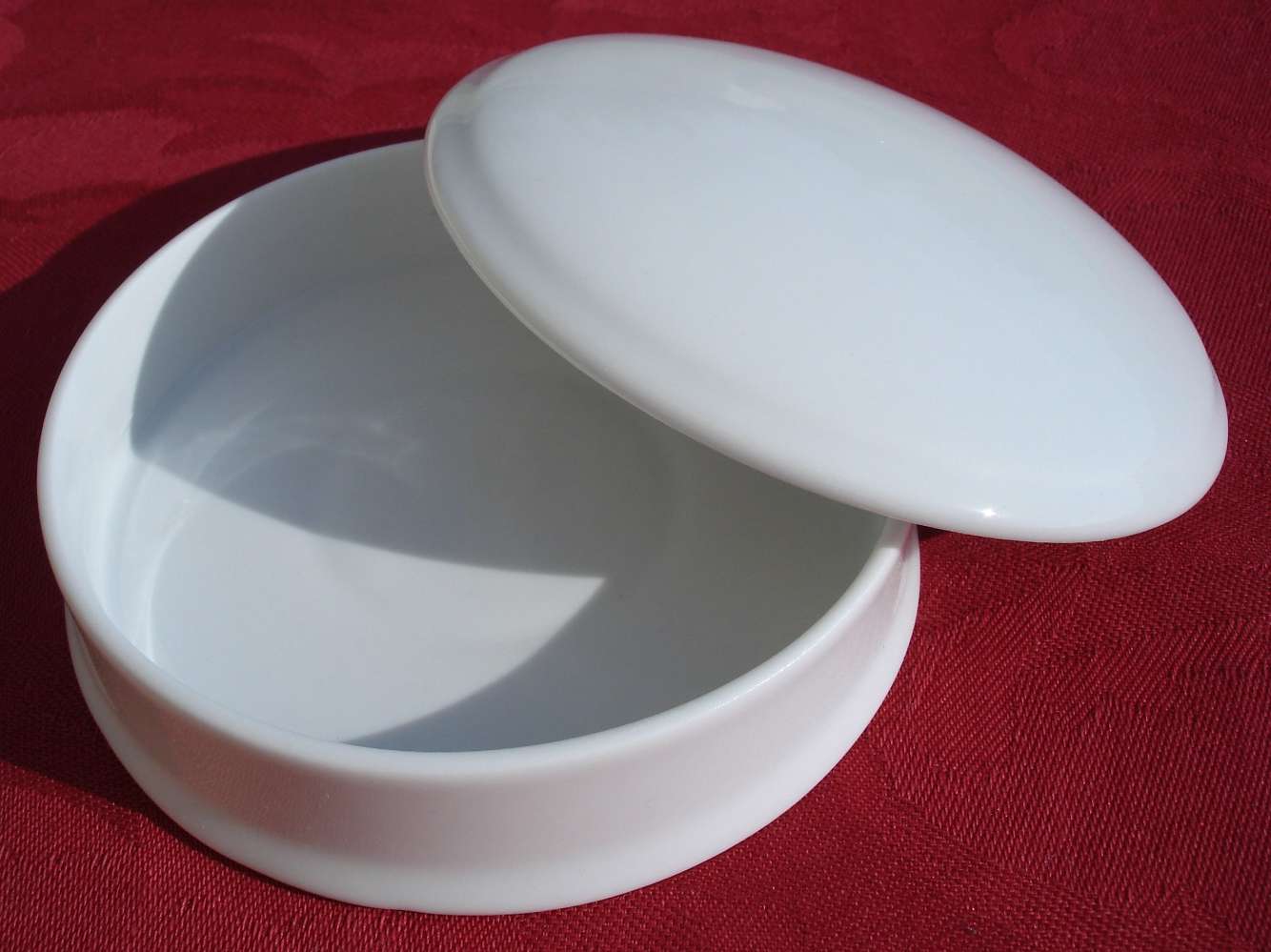 Boîte ronde grand modèle en porcelaine à personnaliser
